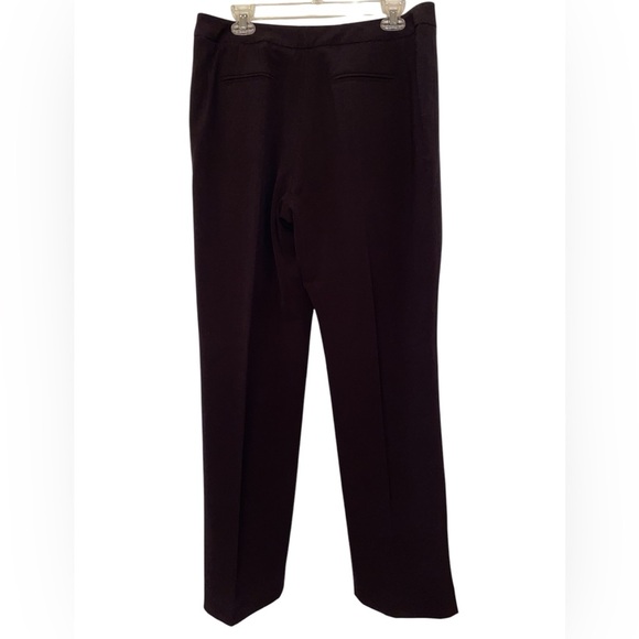 Signature by Larry Levine Ladies Wide Leg Dress Pants for in Dark BRN Size 12 - Picture 2 of 4